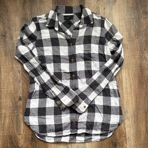 J. Crew Black and White buffalo plaid Shirt